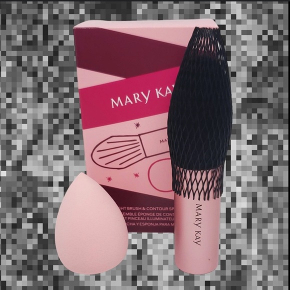 LIMITED EDITION 💖 MARY KAY HIGHLIGHTER BRUSH & CONTOUR SPONGE SET - Picture 3 of 6